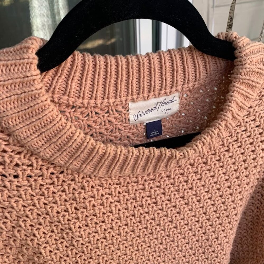 Universal Thread Blush Pink Chunky Knit Sweater - Women's Size - Picture 2 of 2